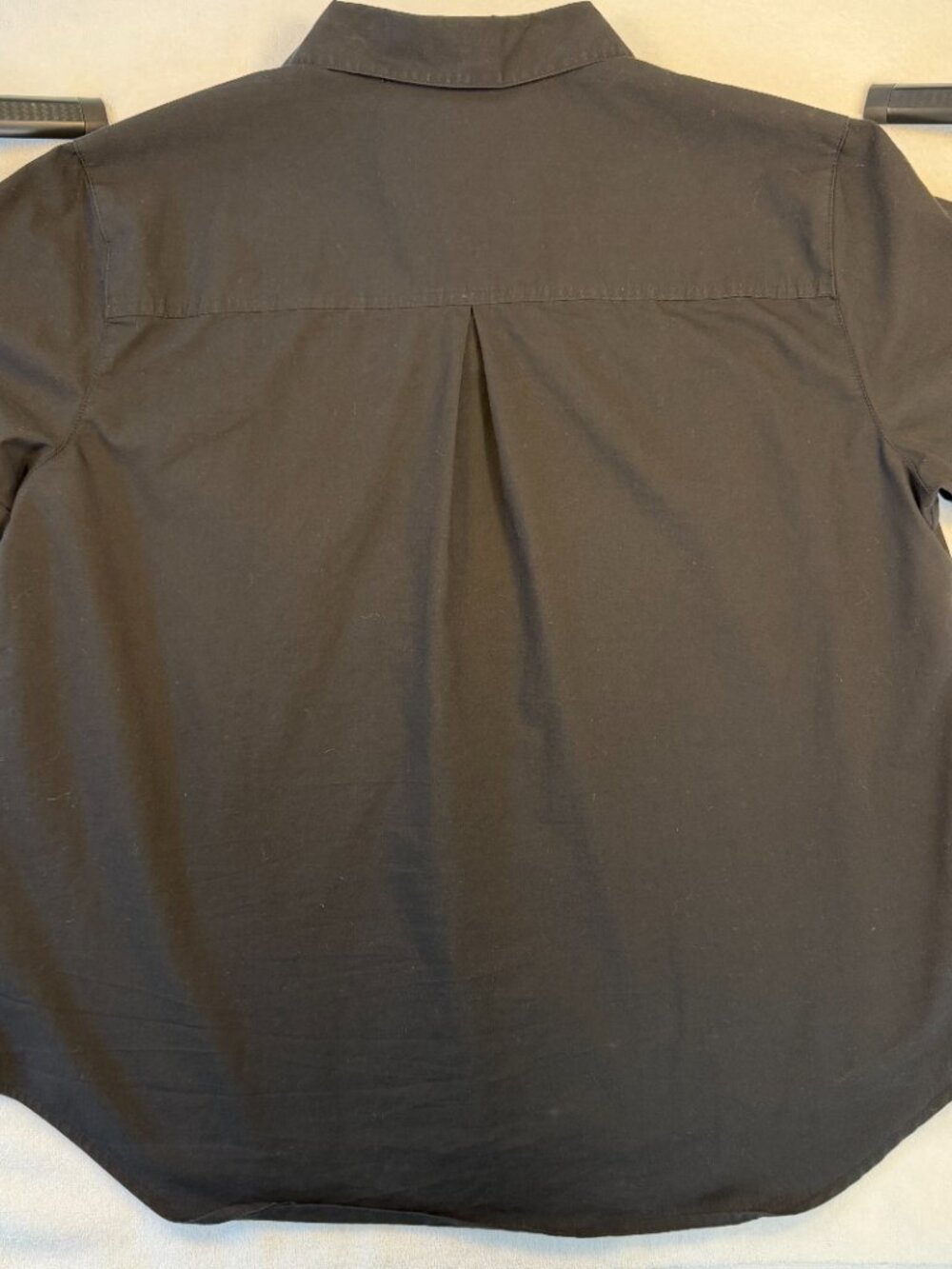 Dickies Black Work Shirt Short Sleeve Button Up Oversized Boxy Fit Minimalist - Picture 2 of 6